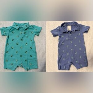 First Impressions Teal and Blue Bodysuits